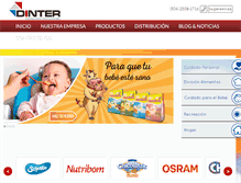 Tablet Screenshot of dinter.com.hn